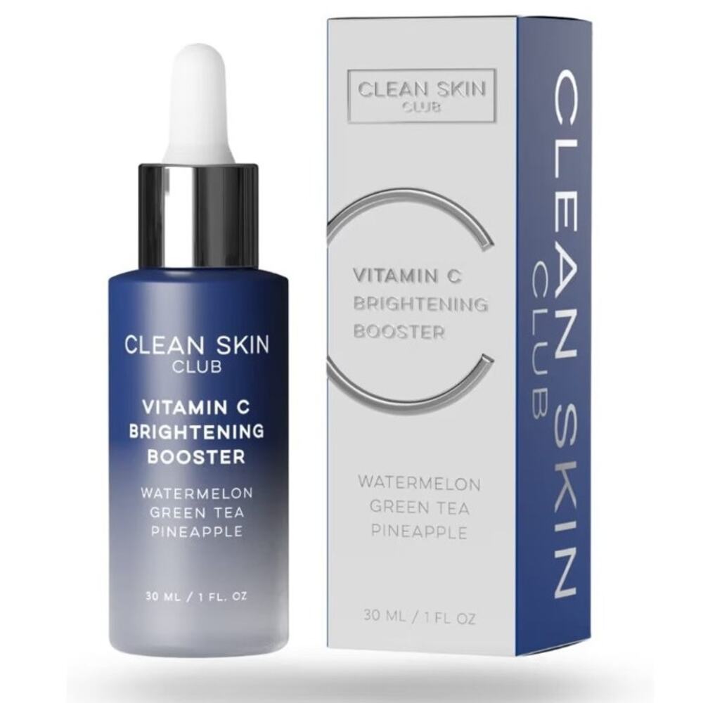 Clean Skin Club Vitamin C Brightening Booster Serum 1 fl oz NEW IN BOX